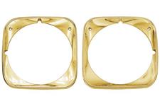 Headlamp Bezels, 1971 Chevelle/El Camino, Gold
