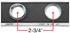 Dash chrome kit, 1967 El Camino & Malibu w/o AC, w/Upper Dash Strip