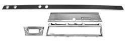Dash Chrome Kit, 1967 Super Sport 396 w/o AC, w/Upper Dash Strip