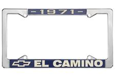 License Plate Frame, 1971 El Camino