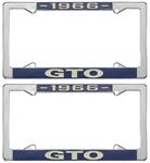 License Plate Frame, 1966 GTO
