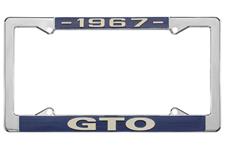 License Plate Frame, 1967 GTO