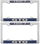License Plate Frame, 1967 GTO