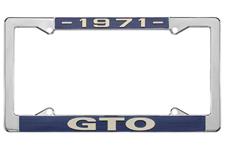 License Plate Frame, 1971 GTO