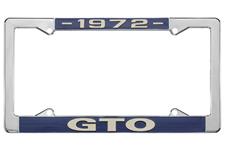 License Plate Frame, 1972 GTO