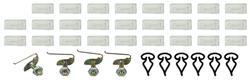 Clip Kit, Body Side Molding, 1963-65 Riviera, 36 Pieces
